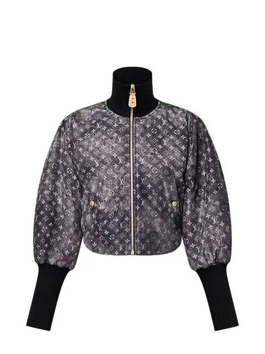 Monogram Cloud Bomber Jacket Gri Ponce 1AFFBB - LOUIS VUITTON - BALAAN 1