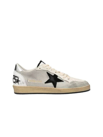 Ball Star Suede Star Laminate Low Top Sneakers Grey - GOLDEN GOOSE - BALAAN 2