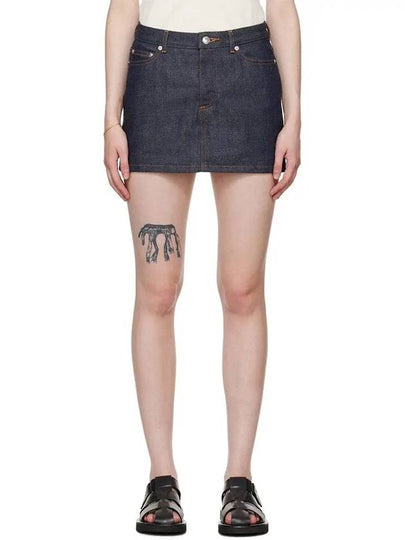 Women's Mini Jupe Denim Skirt Indigo - A.P.C. - BALAAN 2