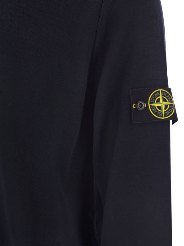 Crew-neck cotton jersey - STONE ISLAND - BALAAN 4