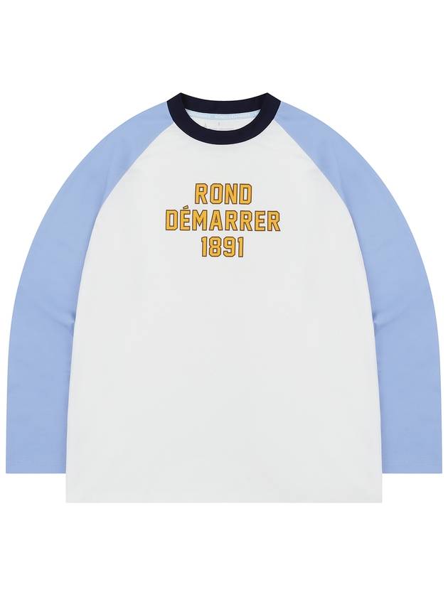 Men s Vintage Artwork Raglan Long Sleeve Ivory Sky Blue - ROND&DEMARRER - BALAAN 1