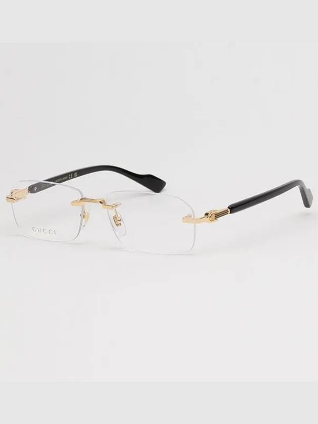 Eyewear Square Gold Glasses Black - GUCCI - BALAAN 2