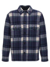 Kervon Check Shirt Jacket Faded Night - ISABEL MARANT - BALAAN 1