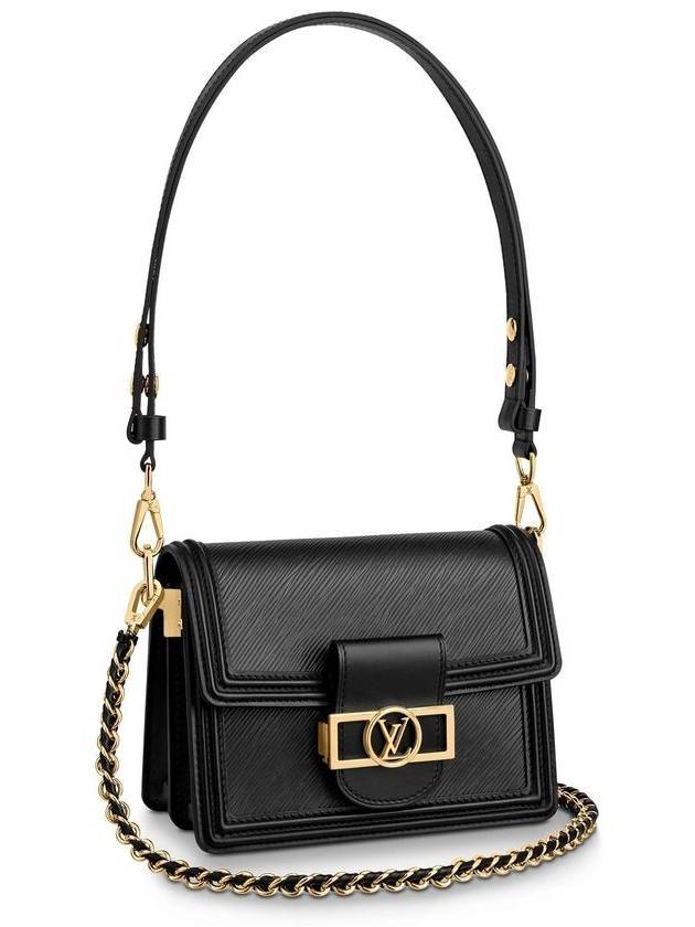 Mini Dauphin Leather Cross Shoulder Bag Black - LOUIS VUITTON - BALAAN 1