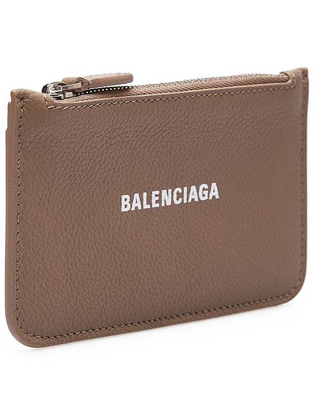 Logo Zipper Long Card Wallet Brown - BALENCIAGA - BALAAN 3