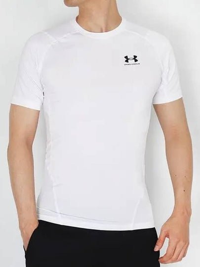 Men's Heart Gear Compression Short Sleeve T-Shirt White - UNDER ARMOUR - BALAAN 2