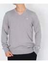 Men's Lehman V-Neck Golf Sweater Gray - J.LINDEBERG - BALAAN 2