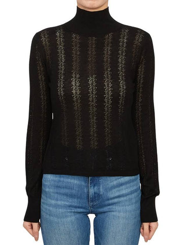 Zenica High Neck Knit Top Black - MAX MARA - BALAAN 1