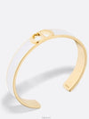 30 Montaine Slim Bangle Bracelet Gold White - DIOR - BALAAN 3