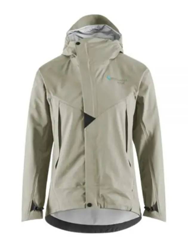 Women's Ashinya Waterproof Hooded Zip-Up Jacket Silver Green - KLATTERMUSEN - BALAAN 2