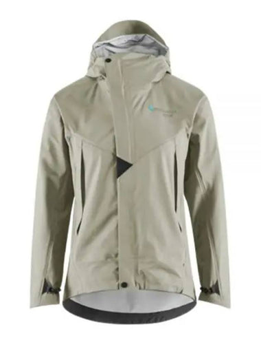 Women's Ashinya Waterproof Hooded Zip-Up Jacket Silver Green - KLATTERMUSEN - BALAAN 1