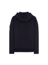 Cotton Fleece Garment Dyed Zip Up Hoodie Navy - STONE ISLAND - BALAAN 3