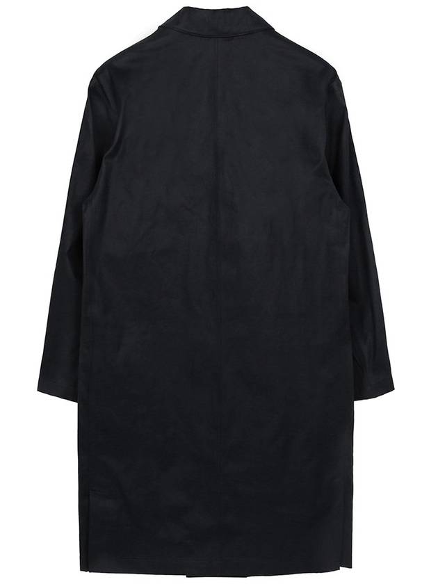 Coated Cotton Trench Coat Navy - LEMAIRE - BALAAN 3