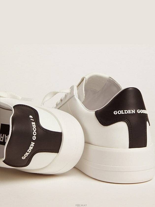 Women's Black Tab Purestar Low Top Sneakers White - GOLDEN GOOSE - BALAAN 5