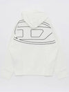 S Macs Megoval D Hoodie White - DIESEL - BALAAN 3