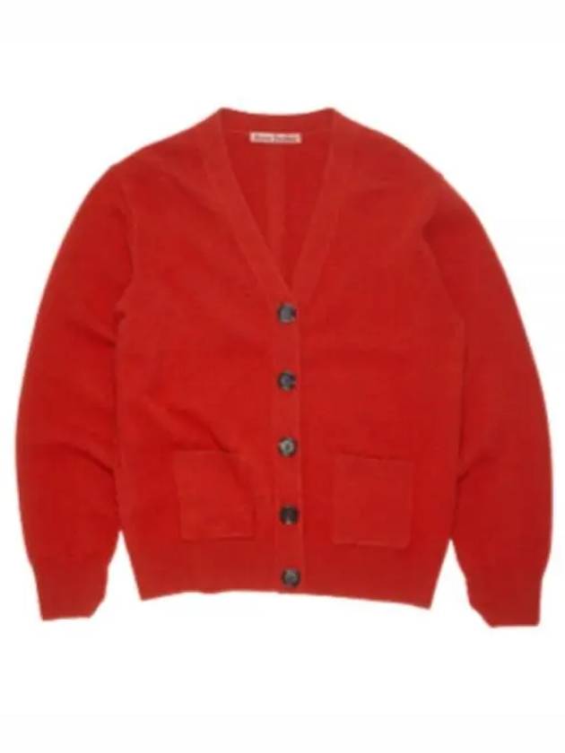 Wool Blend Cardigan Red - ACNE STUDIOS - BALAAN 2