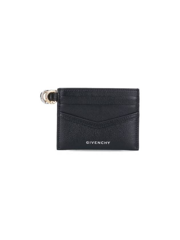 Voyou Leather Card Wallet Black - GIVENCHY - BALAAN 4