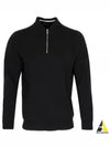 Golf PLAITED MERINO WOOL QUARTER ZIP SWEATER G4MF23S200 ONYX Men's Merino Wool Quarter Zip Sweater - G/FORE - BALAAN 2