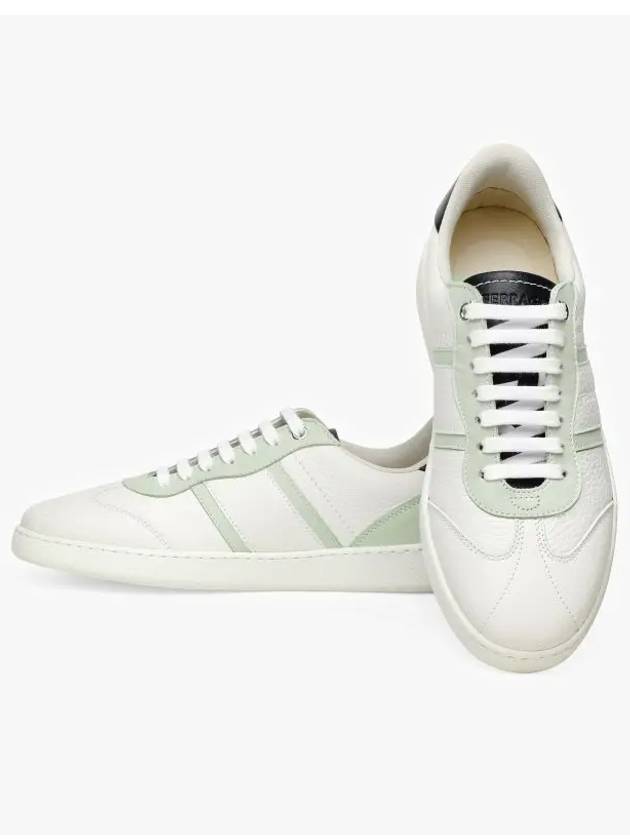 Signature Low Top Sneakers White - SALVATORE FERRAGAMO - BALAAN 4