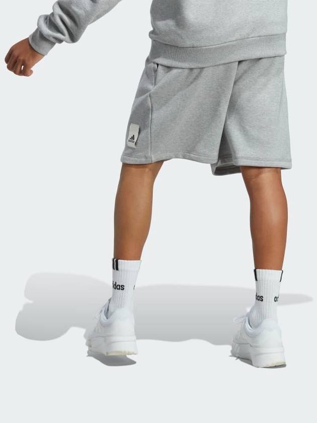 Lounge Fleece Shorts Medium Grey Heather - ADIDAS - BALAAN 3