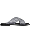 CD Diamond Alias ​​Leather Slippers Grey - DIOR - BALAAN 4