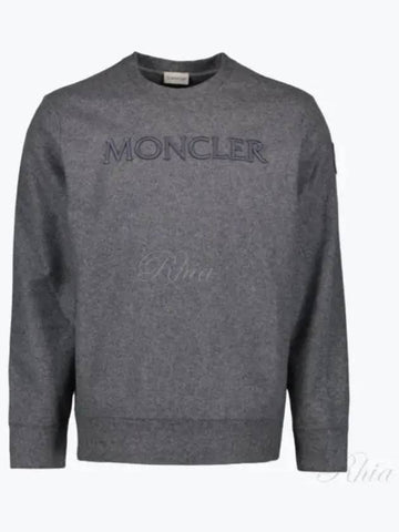 8G00030 89A7F 987 Logo embroidered sweatshirt - MONCLER - BALAAN 1