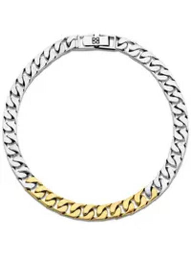 Curve Chain Combination Chain Bracelet Silver - BE/GINS - BALAAN 1