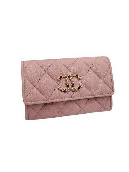 Classic snap card wallet pink - CHANEL - BALAAN 1