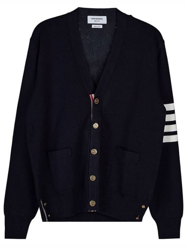 Milano Stitch 4 Bar Cardigan Navy - THOM BROWNE - BALAAN 2