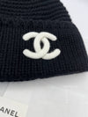 CC logo cashmere beanie black - CHANEL - BALAAN 5