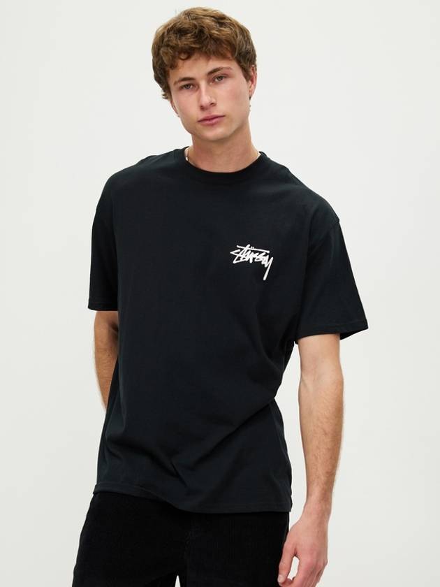 Read Wear Short Sleeve T-Shirt Black - STUSSY - BALAAN 3