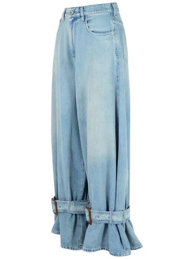 JW Anderson 'Buckled' Light Blue Denim Jeans - JW ANDERSON - BALAAN 2