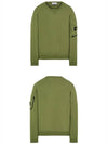 Waffen Patch Zipper Pocket Sweatshirt Olive - STONE ISLAND - BALAAN 5