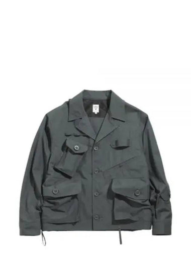 Tenkara Shirt CN Gabardine Charcoal KP771 B Jacket - SOUTH2 WEST8 - BALAAN 1