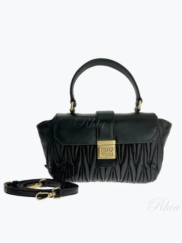 Matelasse Nappa Shoulder Bag Black - MIU MIU - BALAAN 2