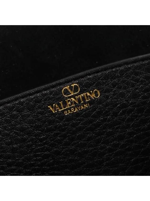 Alltime Soft Grain Calfskin Shoulder Bag Black - VALENTINO - BALAAN 7