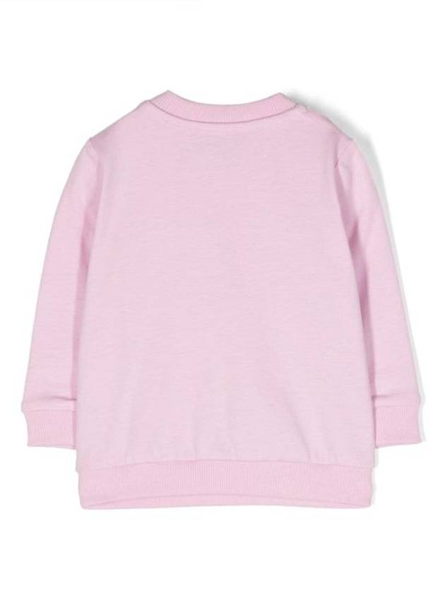 Kids Bear Logo Print Sweatshirt Pink - MOSCHINO - BALAAN 3