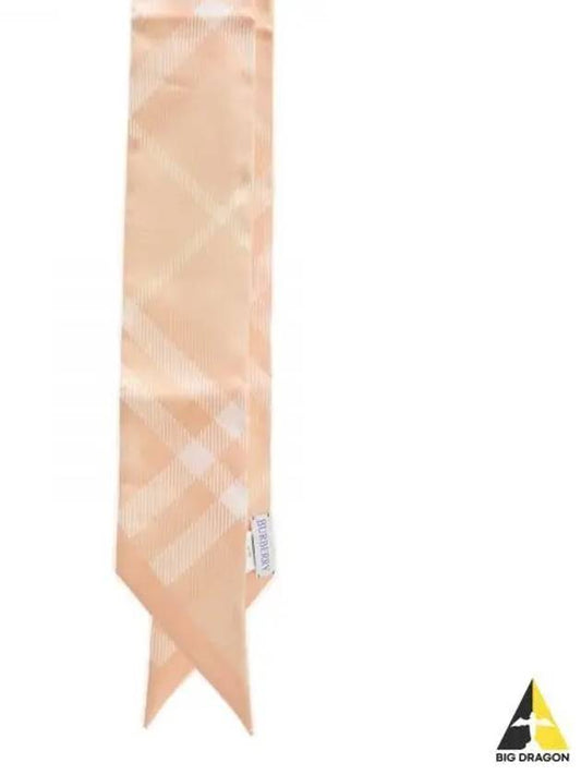 Check Skinny Silk Scarf Pink - BURBERRY - BALAAN 2