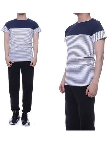 Men's Short Sleeve TShirt S4HJ652C490_159 - BALMAIN - BALAAN 1