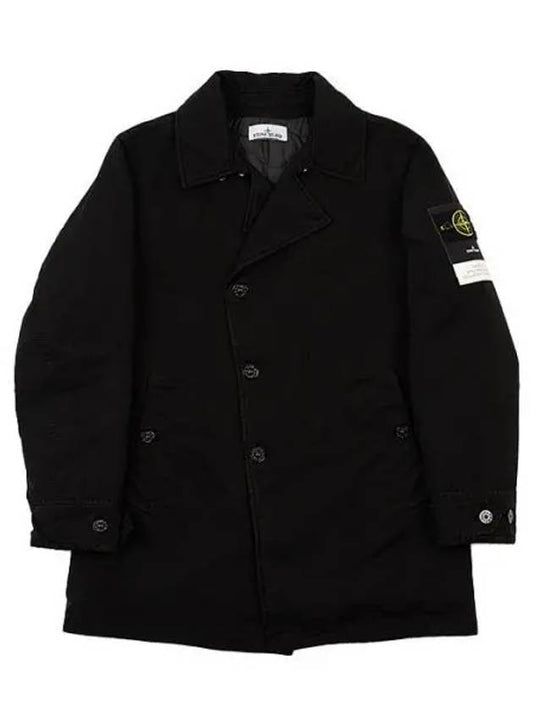 David TC Logo Patch Jacket Black - STONE ISLAND - BALAAN 2