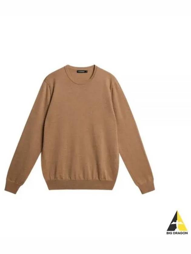 Lyle Merino Crew Neck Knit Top Chipmunk - J.LINDEBERG - BALAAN 2