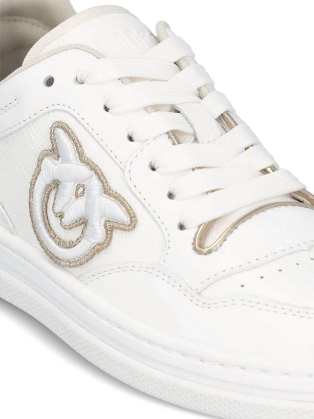 Pinko White And Gold Sneakers - PINKO - BALAAN 4