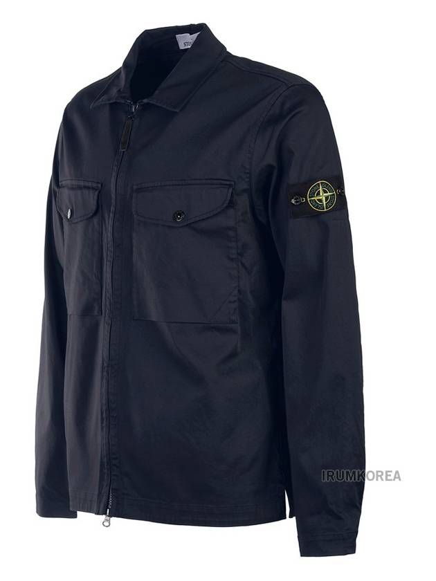 Compass Badge Zipped Jacket Orange Navy Blue - STONE ISLAND - BALAAN 3