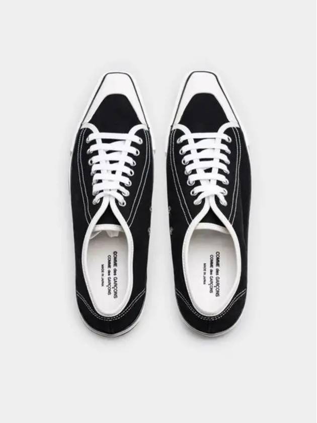 Comme des Garcons Men s Black Pointed Toe Canvas Sneakers RJ K103 001 1 4 - COMME DES GARCONS - BALAAN 8