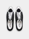 Comme des Garcons Men s Black Pointed Toe Canvas Sneakers RJ K103 001 1 4 - COMME DES GARCONS - BALAAN 1