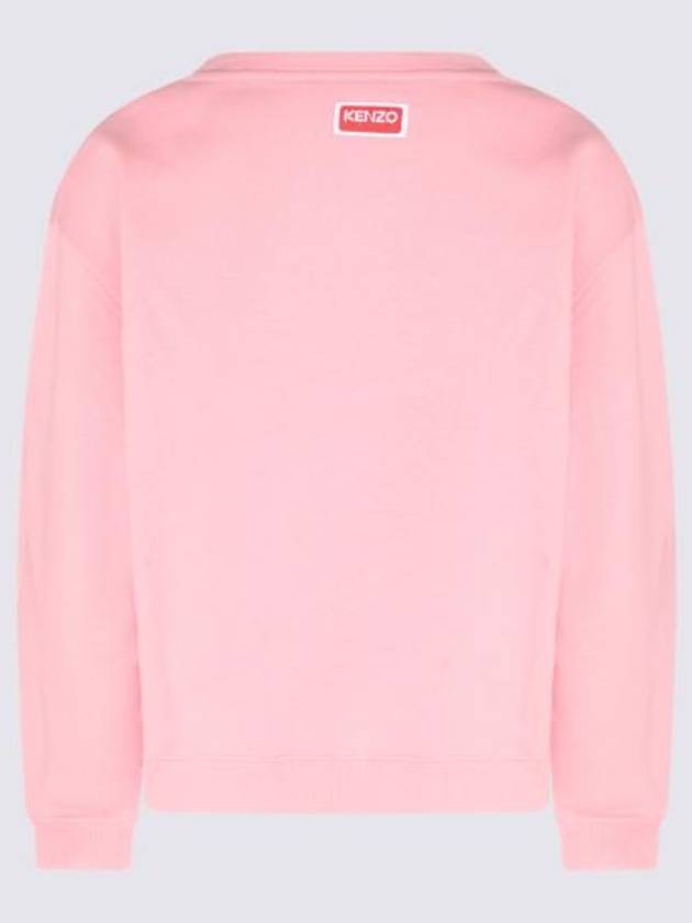 Boke Flower Logo Cotton Sweatshirt Pink - KENZO - BALAAN 4