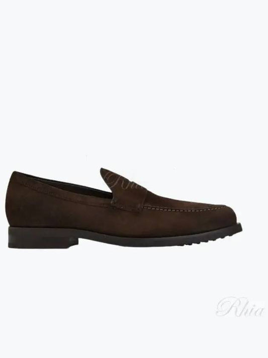 Men's Suede Loafers Brown - TOD'S - BALAAN 2