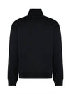 Fox Head Patch Half Zipper Sweatshirt Black - MAISON KITSUNE - BALAAN 3