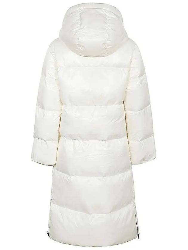 Belted Hooded Long Padding White - DUVETICA - BALAAN 4