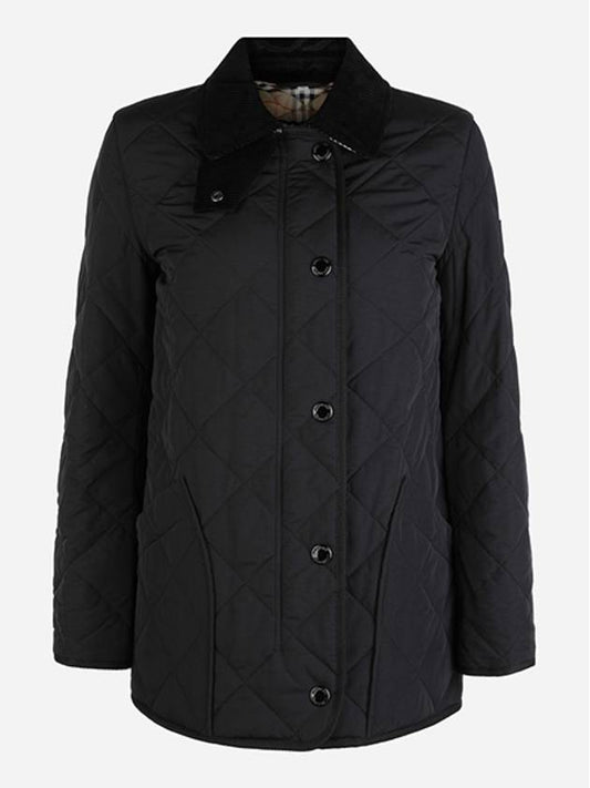 Diamond Quilted Thermoregulated Barn Jacket Black - BURBERRY - BALAAN 2